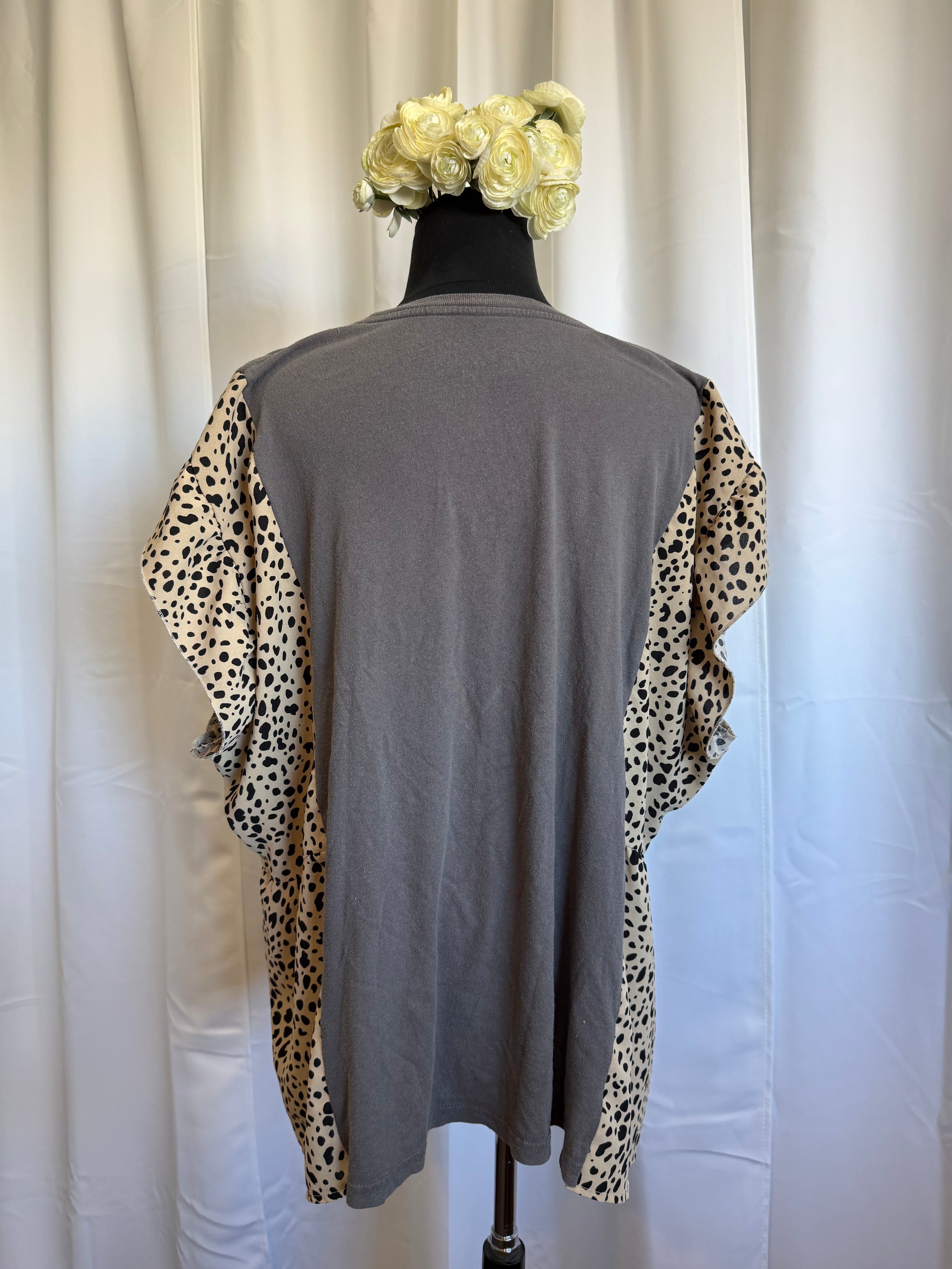 Up-cycled Aerosmith T/Blouse