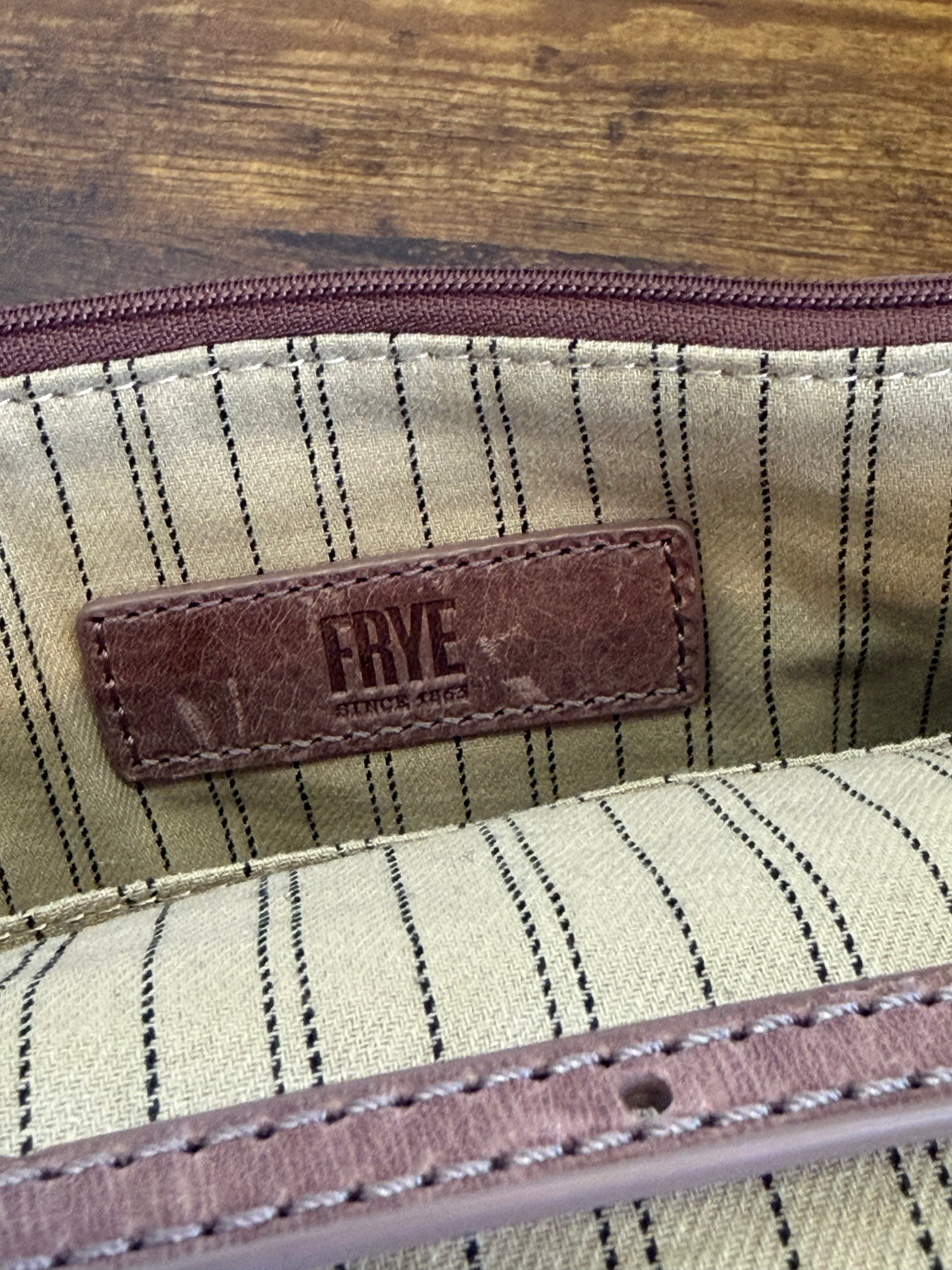 Frye Melissa leather wallet crossbody bag