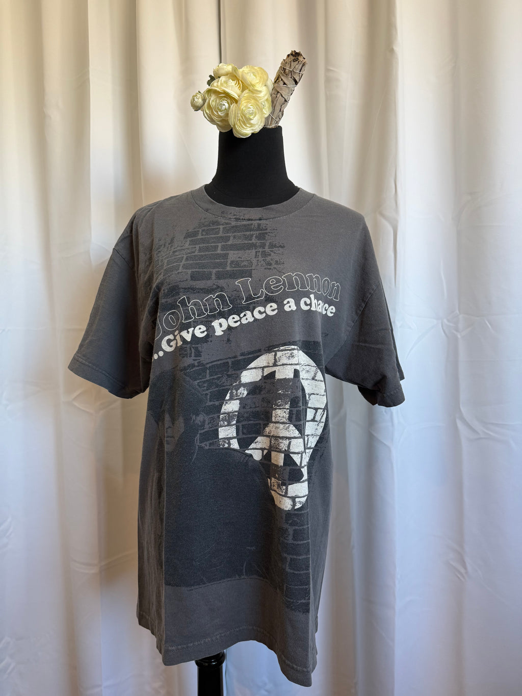 John Lennon “Give Peace a Chance” Vintage Graphic Tee