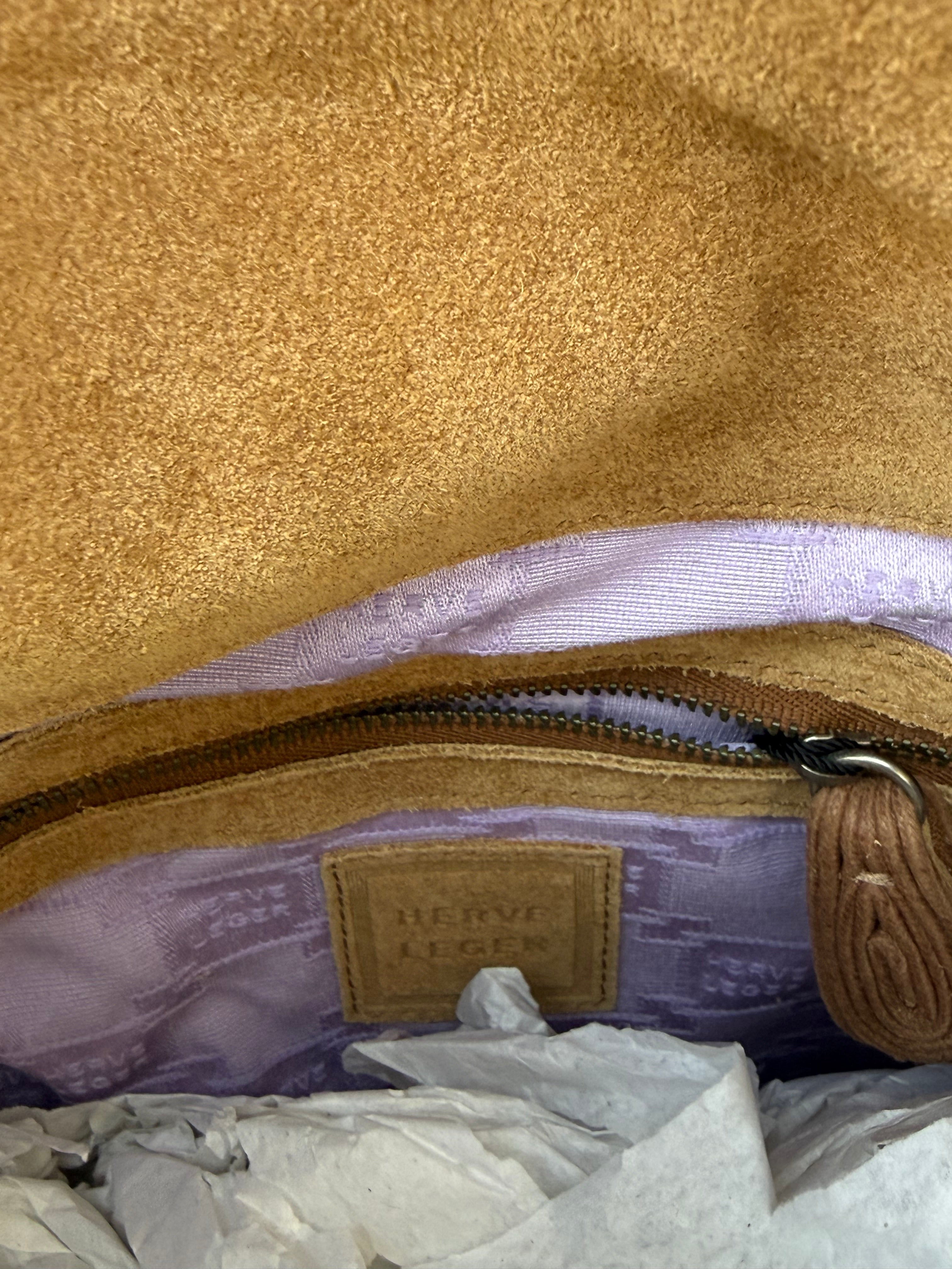 Hervé Léger Blush Corduroy Crossbody