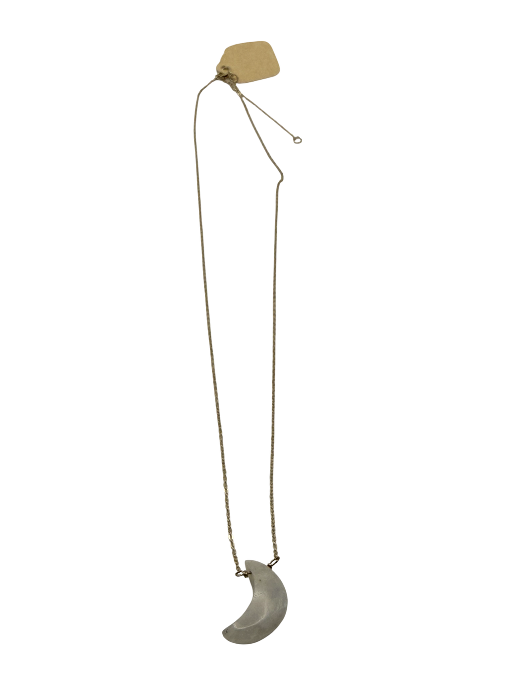 Sterling Silver Crescent Moon Necklace – 14” Adjustable length